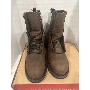 Red Wing 4435 Work Boots 8 Inch Safey Toe Metguard Waterproof Men's 7 D  NEW